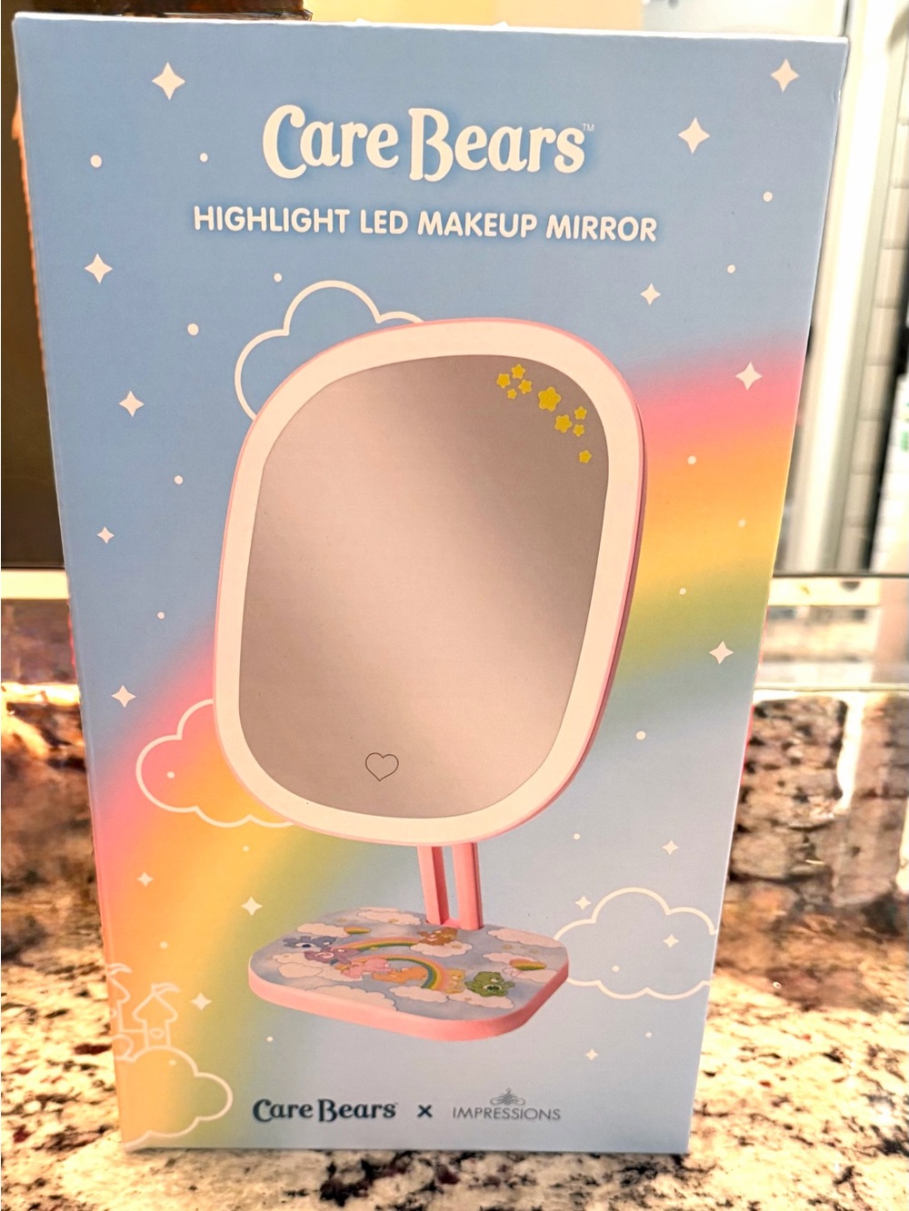Care Bears x Impressions Highlight LED Makeup Mirror NWT
